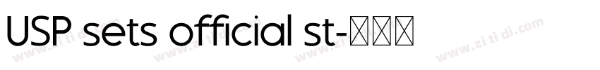 USP sets official st字体转换